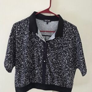 Bad Birdie Black and Gray Polo Shirt